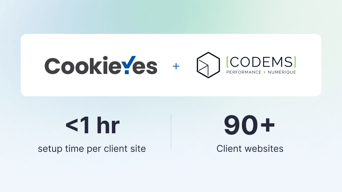 Codems sets up law 25 cookie banners in under an hour per client