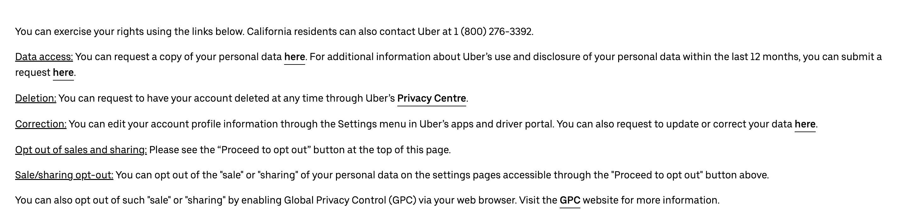 Example for Consumer request mechanism from Uber