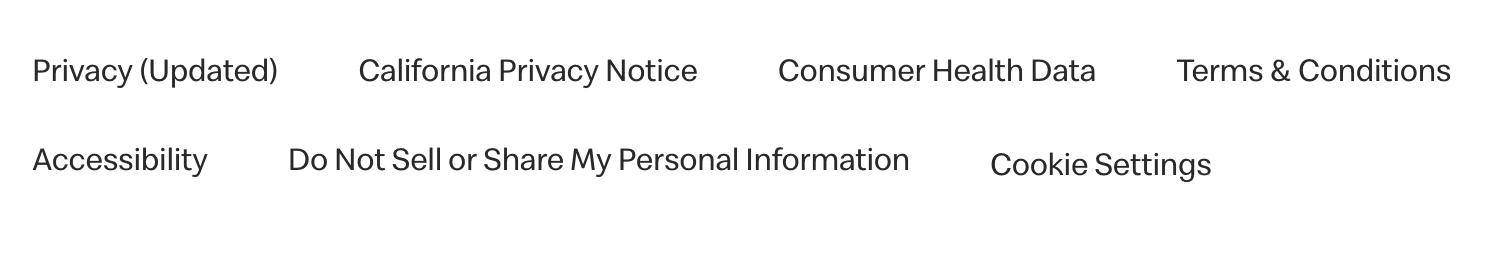 Opt-out link on McDonald’s website