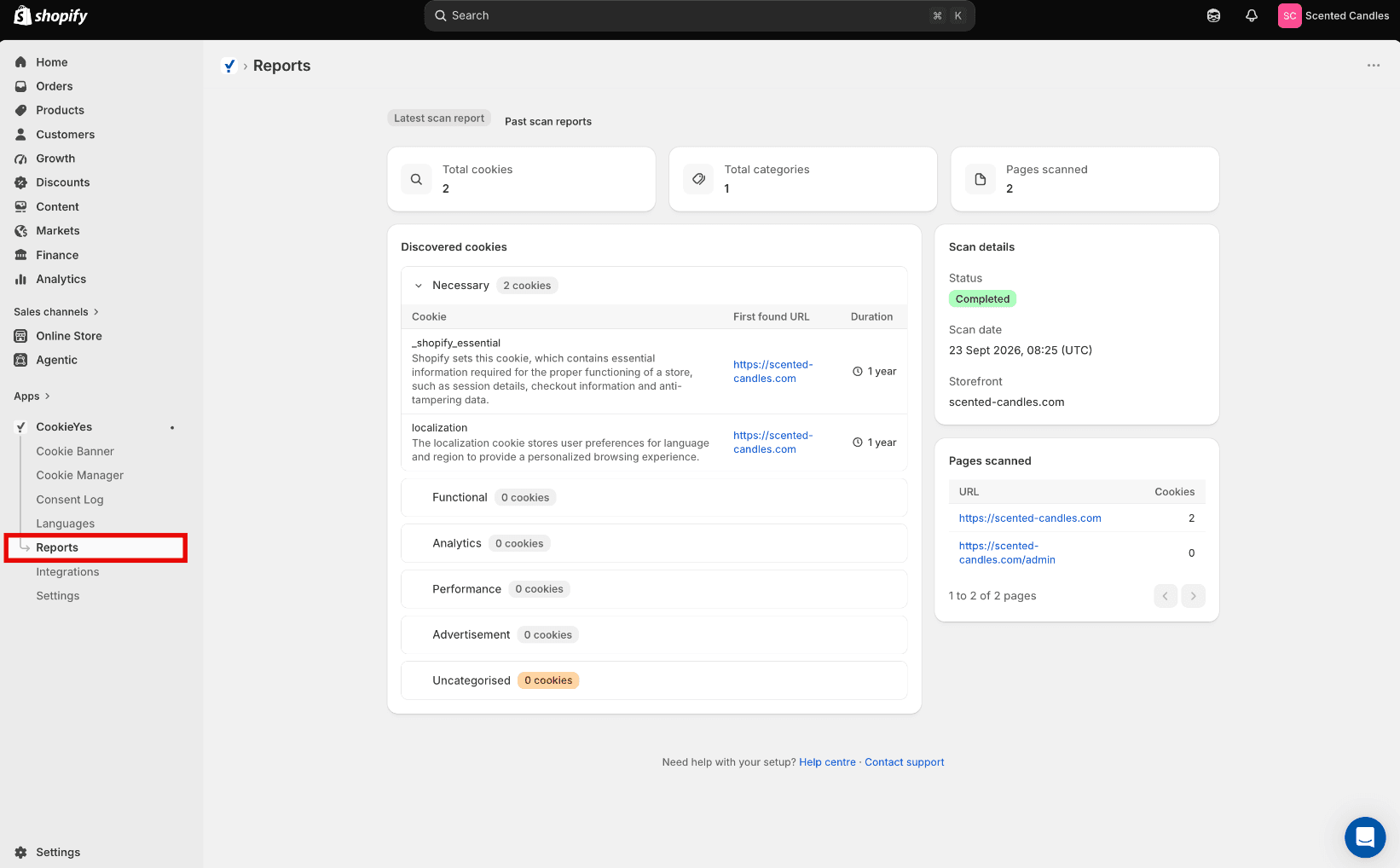 report page