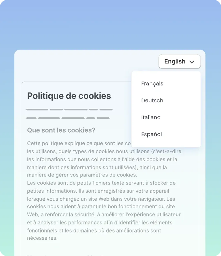 Functie: publiceren voor internationale bezoekers