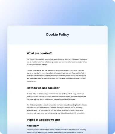 Función: política de cookies multilingüe