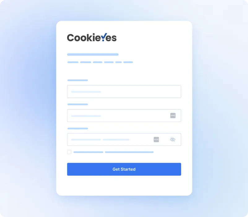 Sign up to CookieYes