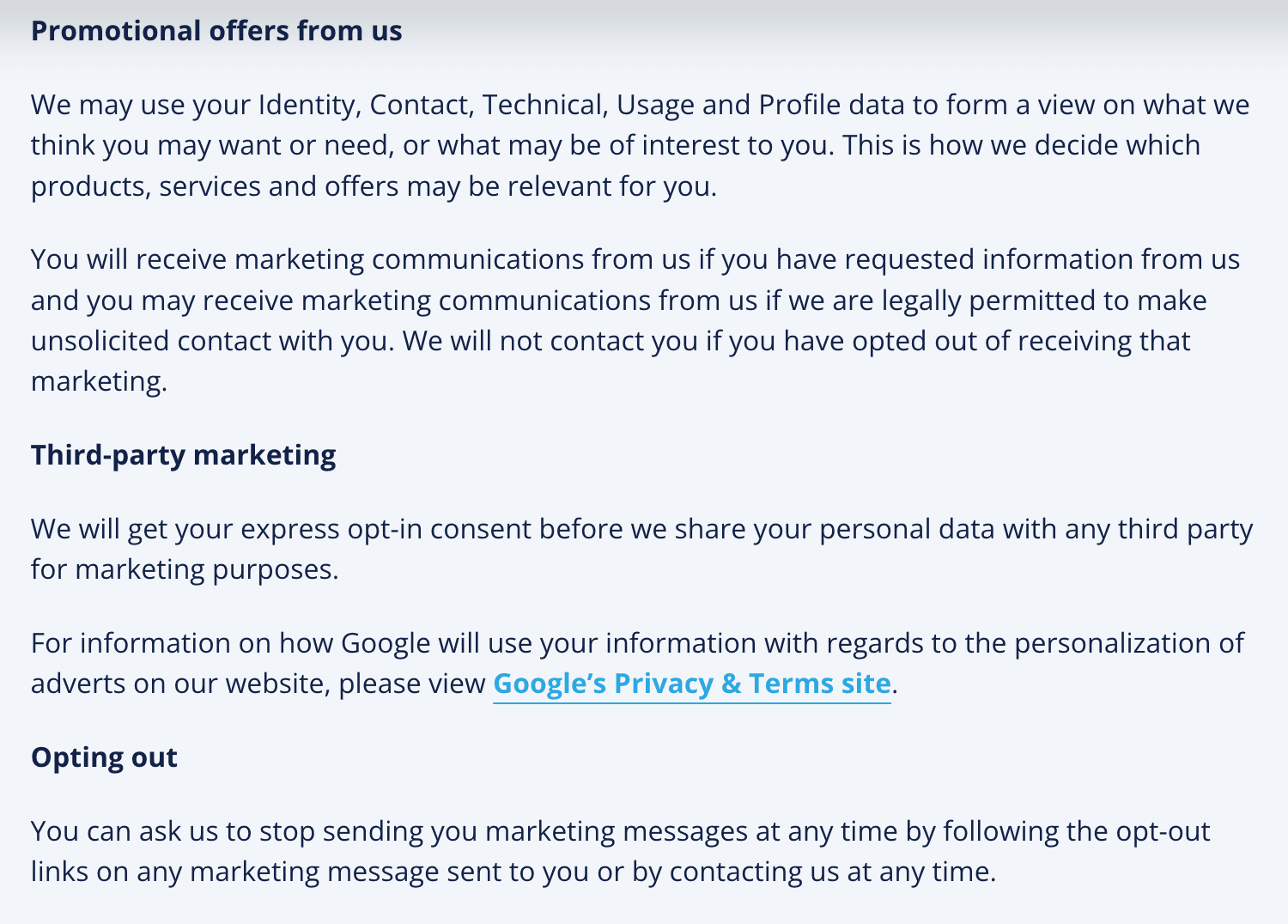 marketing mails